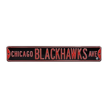 AUTHENTIC STREET SIGNS Authentic Street Signs 28105 Chicago Blackhawks Avenue Street Sign 28105